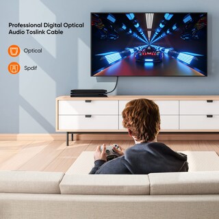 Foto 6 | Foto 6 | Cable De Audio Digital Óptico Cablecreation De 3 M Para Cine En Casa - Venta Internacional.