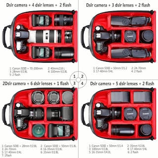Foto 2 | Foto 2 | Bolso para Cámara Profesional Impermeable Malubero color Rojo con Negro