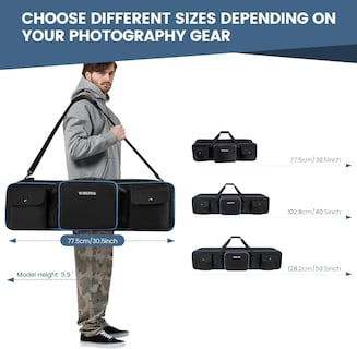 Foto 4 | Foto 4 | Funda De Transporte Para Trípode Yorepek De 30 5 Cm Con 2 Acolchados Color Negro - Venta Internacional.