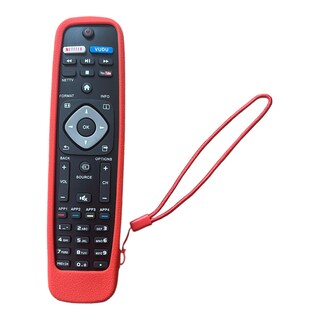 Foto 2 | Foto 2 | Funda Para Control Philips Tv 32pfl2908 55pfl6900 Rojo