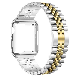 Foto 1 | Foto 1 | Venta Internacional - Banda De Metal Baozai Con Estuche Compatible Con Apple Watch 44 Mm, Caja Protector De Pantalla Suave Con