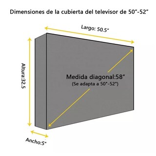 Foto 2 | Foto 2 | Protector de Pantalla para Televisores Exteriores 50-52 \" Negro