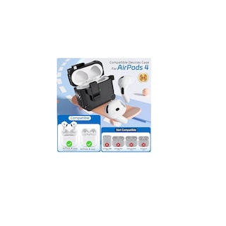 Foto 2 | Foto 2 | Funda para Airpods 4 con Bolígrafo Limpiador Eo Safe Imports Esi-16119 Negro