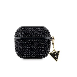 Foto 1 | Foto 1 | Funda Original Guess Diamantes Triángulo Airpods 4 Negro
