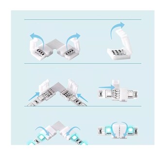 Foto 4 | Foto 4 | Kit De Conectores De Luces Led Rgb De 10 Mm Blanco