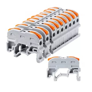 Foto 1 | Foto 1 | 50 Clemas Conectores Electricos Tipo Wago Palanca Riel Din Eo Safe Imports Esi-16191 Multicolor