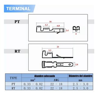 Foto 5 | Foto 5 | Terminal De Cable Eléctrico 580 Pcs 2.8mm, 2/3/4/6/9 Pines Blanco Dorado