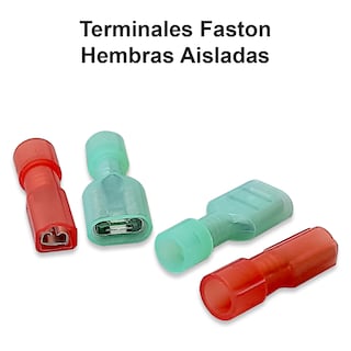 Foto 2 | Foto 2 | Terminal Hembra Faston Aislada 2 Tamaños 14-16 Awg Steelpro