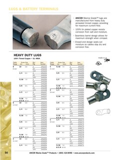 Foto 2 | Foto 2 | Lugs Ancor 242275, Eléctricas, De Uso Marino, De Alta Resistencia, Estañadas - Venta Internacional.