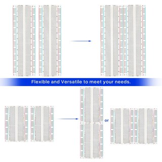 Foto 3 | Foto 3 | Kit De Placa De Pruebas Elegoo 830 Puntos X2 Y 400 Puntos X2 Para Arduino - Venta Internacional.