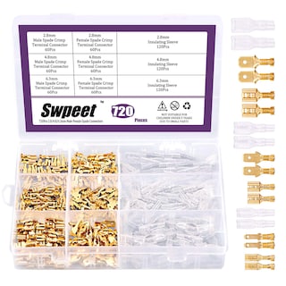 Foto 1 | Foto 1 | Bloque De Terminales De Engarzado De Cables Spade Quick Connectors 720 Unidades - Venta Internacional.