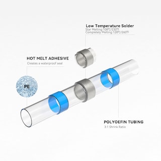Foto 4 | Foto 4 | Conectores De Alambre De Sellado De Soldadura Hks 300pcs 16-14 Awg Azules - Venta Internacional.