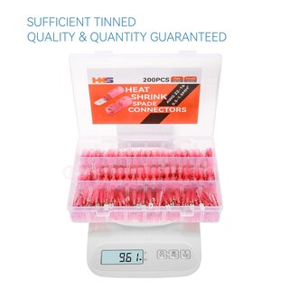 Foto 2 | Foto 2 | Kit De Conectores Tipo Pala Hks Red Awg 22-16 Con Termorretráctil 200 Unidades - Venta Internacional.