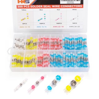 Foto 1 | Foto 1 | Kit De Conectores De Cables De Sellado De Soldadura Hks 300pcs 26-10 Awg - Venta Internacional.