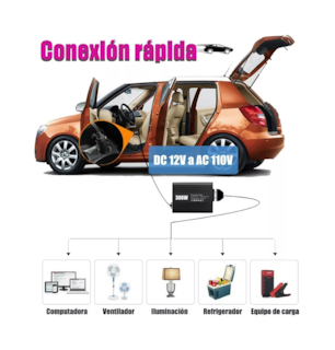 Foto 3 | Foto 3 | Inversor de Corriente Belug 300 W para Auto
