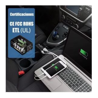 Foto 5 | Foto 5 | Inversor de Corriente Belug 300 W para Auto