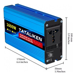 Foto 3 | Foto 3 | Inversor De Corriente Para Coche, 24 V, 1600 W, 220 V, 60 Hz, Onda Sinusoidal Pura - Venta Internacional.