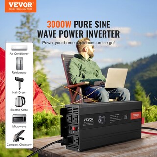 Foto 2 | Foto 2 | Inversor De Corriente Vevor Pure Sine Wave 3000 W Dc 12 V A Ac 120 V - Venta Internacional.