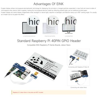 Foto 5 | Foto 5 | Pantalla De Tinta Electrónica Hat Waveshare De 7,5 Pulgadas Para Raspberry Pi - Venta Internacional.