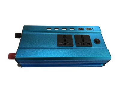 Foto 1 | Foto 1 | Inversor de Corriente Dual BELUG 500W con 4 USB 12 VCC a 110 VCA Azul