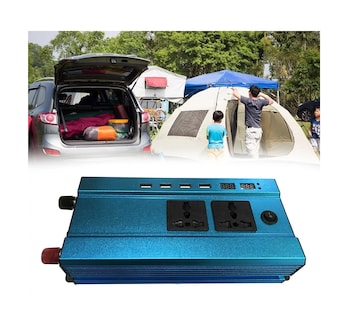 Foto 2 | Foto 2 | Inversor de Corriente Dual BELUG 500W con 4 USB 12 VCC a 110 VCA Azul