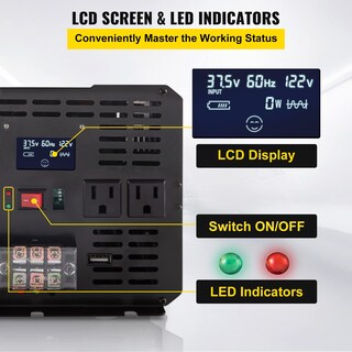 Foto 4 | Foto 4 | Inversor De Corriente Vevor 5000w De Onda Sinusoidal Modificada Dc 12v A Ac 1 - Venta Internacional.