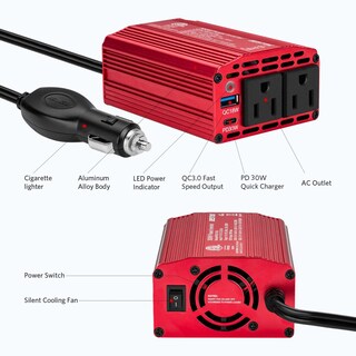 Foto 2 | Foto 2 | Inversor De Corriente Bestek 300 W Dc 12 V A 110 V Ac Con Usb-c Pd 30w - Venta Internacional.
