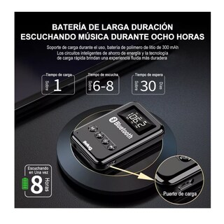 Foto 4 | Foto 4 | Transmisor/receptor Lcd Bluetooth 5.0 Para Pc, Tv, Altavoces Negro Belug