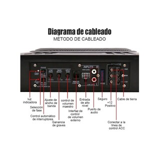 Foto 2 | Foto 2 | Amplificador Kuerl color Negro de 10 Pulgadas 600w Bajos para Auto