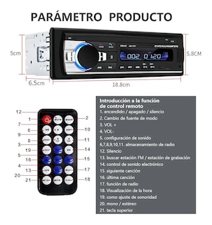 Foto 3 | Foto 3 | Autoestereo con Bluetooth Malubero