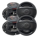 Paquete 4 Bocinas para Auto Rock Series Rks-653 450 Watts 6.5 Pulgadas