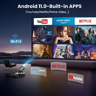 Foto 3 | Foto 3 | Proyector Hippus Hy300pro 350 Lúmenes Ansi Wifi Bluetooth Android 11 - Venta Internacional.