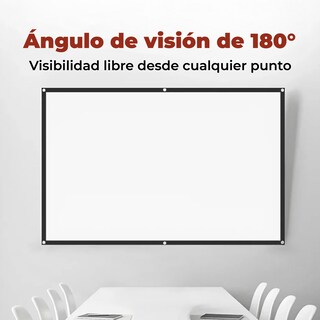 Foto 4 | Foto 4 | Pantalla para Proyector 100 Pulgadas Tela Gruesa con Kit de Montaje