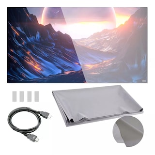 Foto 2 | Foto 2 | Pantalla De Proyección Cortina Metálica Anti-luz 3 * 120inch Eo Safe Imports Esi-9955-1 Gris
