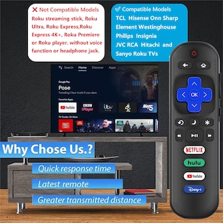 Foto 5 | Foto 5 | Control Remoto Universal de Repuesto para Roku Tv 2 Piezas - Venta Internacional