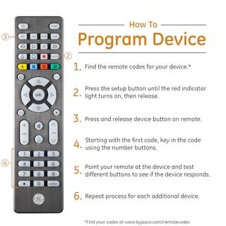 Foto 5 | Foto 5 | Control Remoto Universal GE con Botones Retroiluminados para 4 Dispositivos - Venta Internacional