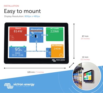 Foto 3 | Foto 3 | Pantalla Victron Energy Gx Touch 50 Para Cerbo Gx - Venta Internacional.