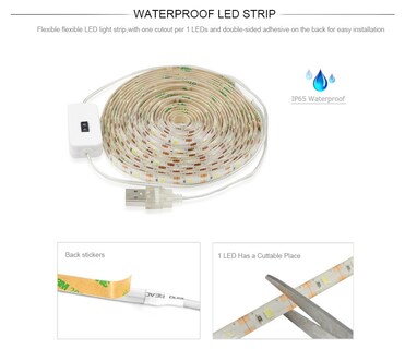 Foto 7 | Foto 7 | Tira de Luz Led Blanca con Sensor de Movimiento 2 m - Venta Internacional