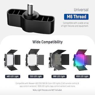 Foto 4 | Foto 4 | Adaptador De Botones De Rosca Para Luces Led Neewer 480 530 660 P200 - Venta Internacional.