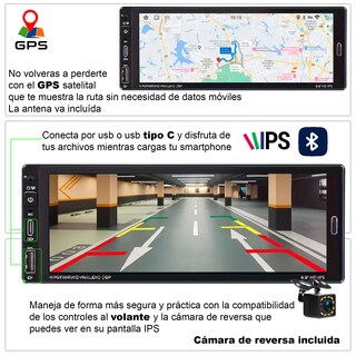 Foto 4 | Foto 4 | Autoestereo Vak 3558 1 Din 6.8'' Android Carplay Camara Gps