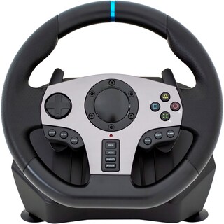 Foto 2 | Foto 2 | Volante Pedales y Palanca Audiotek color Negro para Xbox One Series/PC/PS3/Switch