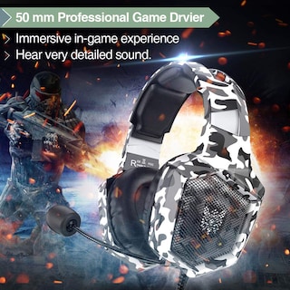 Foto 3 | Foto 3 | Auriculares Para Juegos Onikuma K8 Con Cable Y Luces Rgb - Venta Internacional.