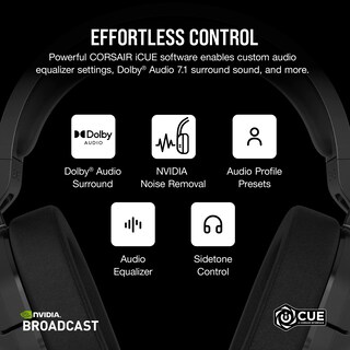 Foto 6 | Foto 6 | Auriculares Para Juegos Corsair Hs55 Wireless Bluetooth Dolby 7.1 Black - Venta Internacional.