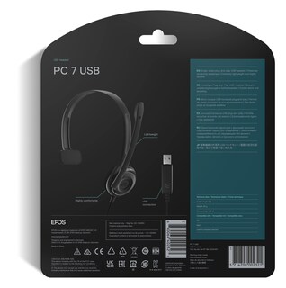 Foto 7 | Foto 7 | Auriculares Epos Pc 7 Usb Monocalámbricos Usb Para Pc Y Mac, Color Negro - Venta Internacional.