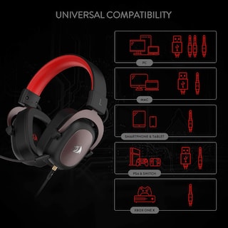 Foto 6 | Foto 6 | Auriculares Para Juegos Redragon H510 Zeus Wired 7.1 Surround Sound - Venta Internacional.