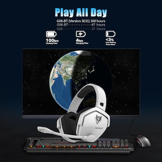 Foto 2 | Foto 2 | Auriculares Inalámbricos Para Juegos Nubwo G06 Dual Con Micrófono Ps5/ps4/pc - Venta Internacional