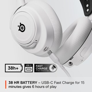 Foto 4 | Foto 4 | Auriculares Para Juegos Steelseries Arctis Nova 7x Inalámbricos Blancos - Venta Internacional.