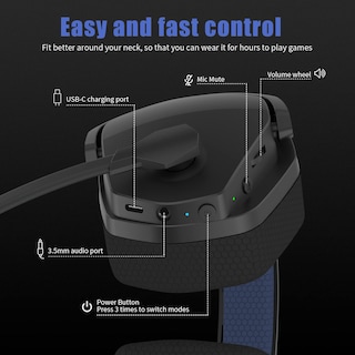 Foto 6 | Foto 6 | Auriculares Inalámbricos Para Juegos Nubwo G06 Dual Con Micrófono Ps5/ps4/pc - Venta Internacional