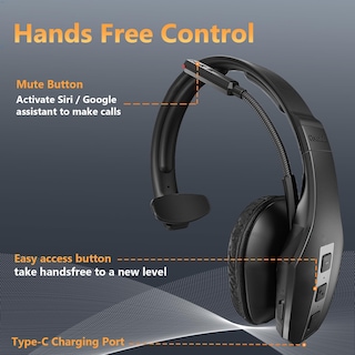 Foto 6 | Foto 6 | Auriculares Bluetooth Conambo Trucker Jbt600 Con 3 Micrófonos Con Cancelación De Ruido - Venta Internacional.