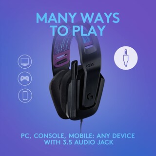 Foto 4 | Foto 4 | Paquete de Auriculares para Juegos Logitech G335 + G203 con Cable y Mouse Negros - Venta Internacional